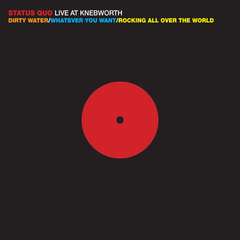 Status Quo - Live At Knebworth - Maxi 45T Rouge