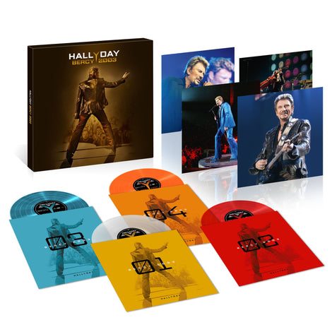 Johnny Hallyday - Bercy 2003 - Coffret 4 vinyles couleur