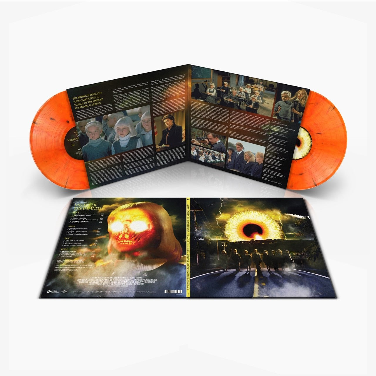 John Carpenter - Village Of The Damned - Double Vinyle Orange Marbré