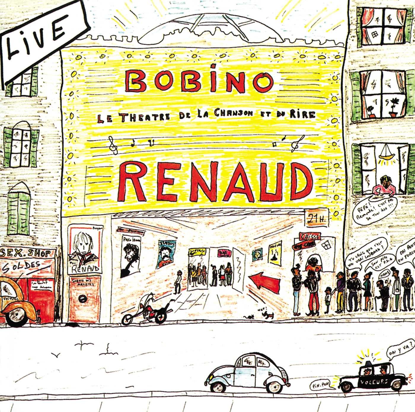 Renaud - Renaud à Bobino - Double Vinyle Couleur Rouge