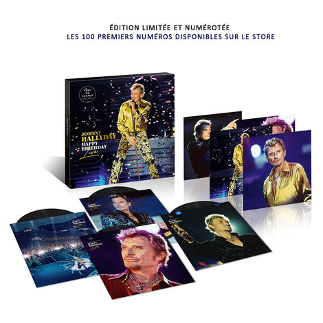 Johnny Hallyday - Happy Birthday Live Parc de Sceaux 15.06.2000 - Coffret 4 vinyles