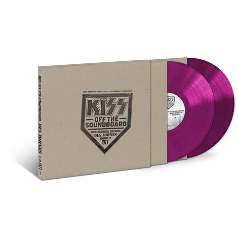 KISS - KISS Off The Soundboard : Live in Des Moines 1977 - Double Vinyle Mauve