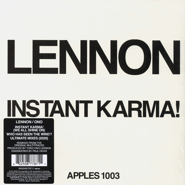 John Lennon - Instant Karma ! - 45T - Vinyl Collector Store